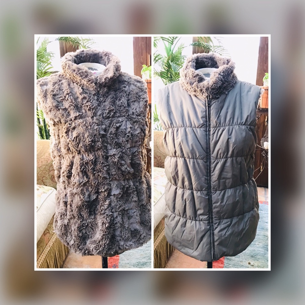 AMAZING reversible fur vest